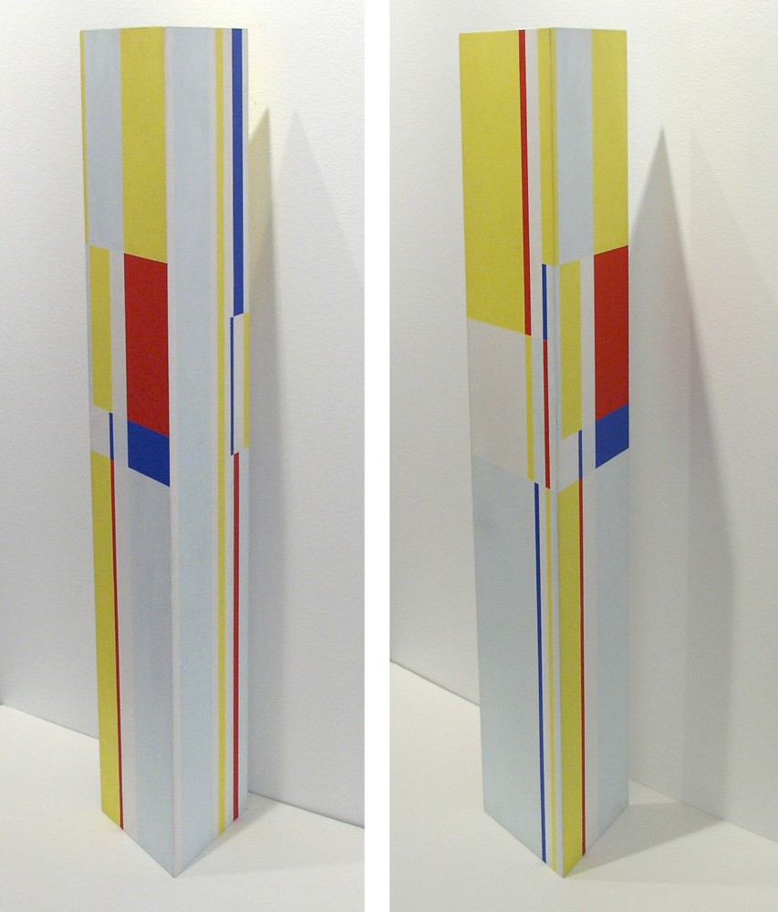ILYA BOLOTOWSKY, Trylon, 1977, acrylic on wood, 36h x 7w x 7d inches