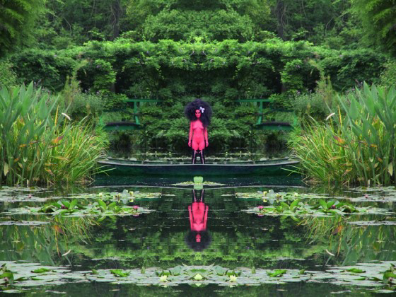 Untitled 21 - Giverny, 2012 a Collaboration with Kembra Pfahler &amp;copy; E.V.Day at Hole Gallery, NYC

&amp;nbsp;