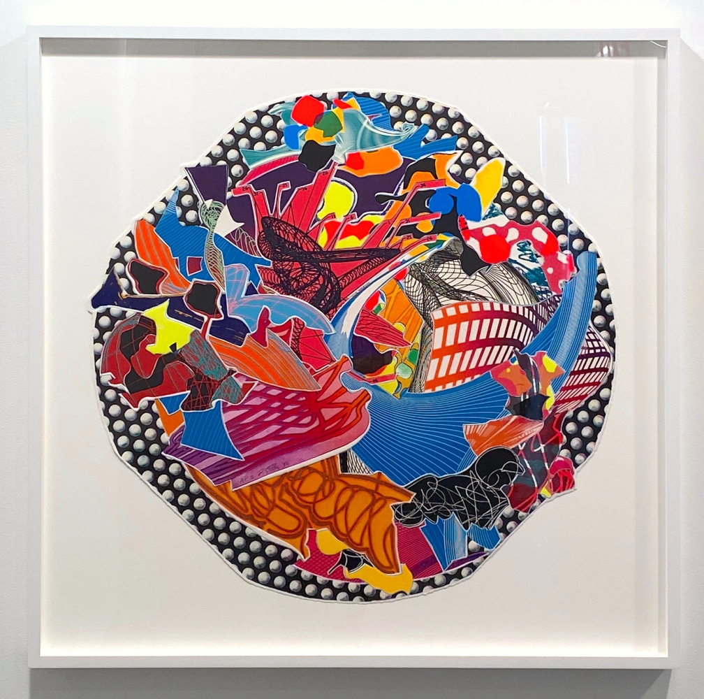 Fattipuff, 1996

Lithograph, screenprint, etching, aquatint, relief on white TGL handmade paper

32 1/2 inch diameter