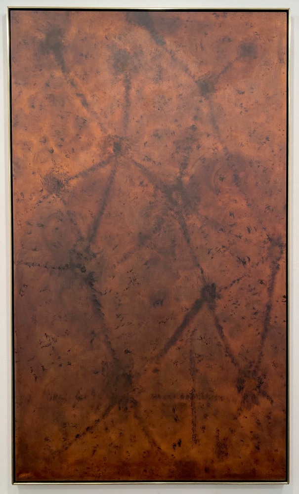 Mark Tobey

Owl&amp;#39;s Light,&amp;nbsp;1968

Oil on canvas

81 x 46 inches

Signed lower left