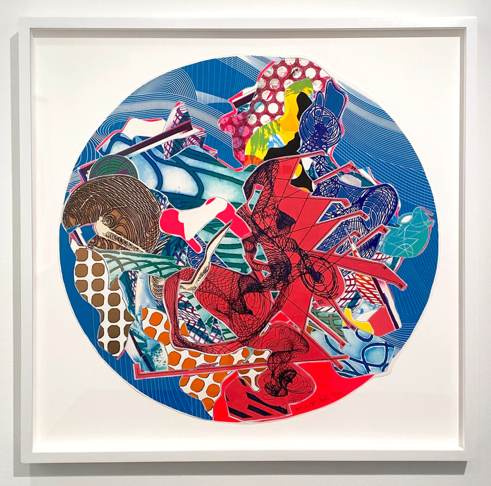 Perinthia, 1996

Lithograph, screenprint, etching, aquatint, relief on white TGL handmade paper

27 1/8&amp;nbsp;inch diameter