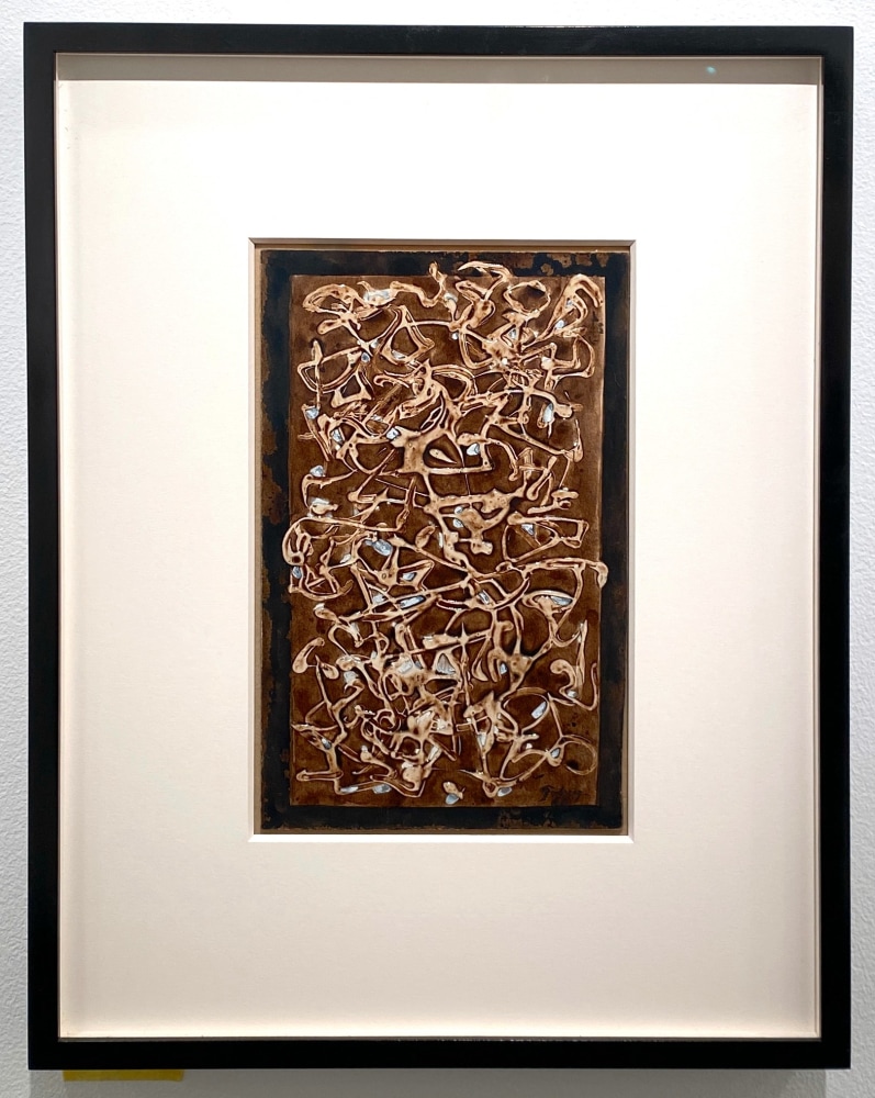 Mark Tobey

Desert Window,&amp;nbsp;1960

Tempera and glue on paper

10 x 6 inches

Signed lower right