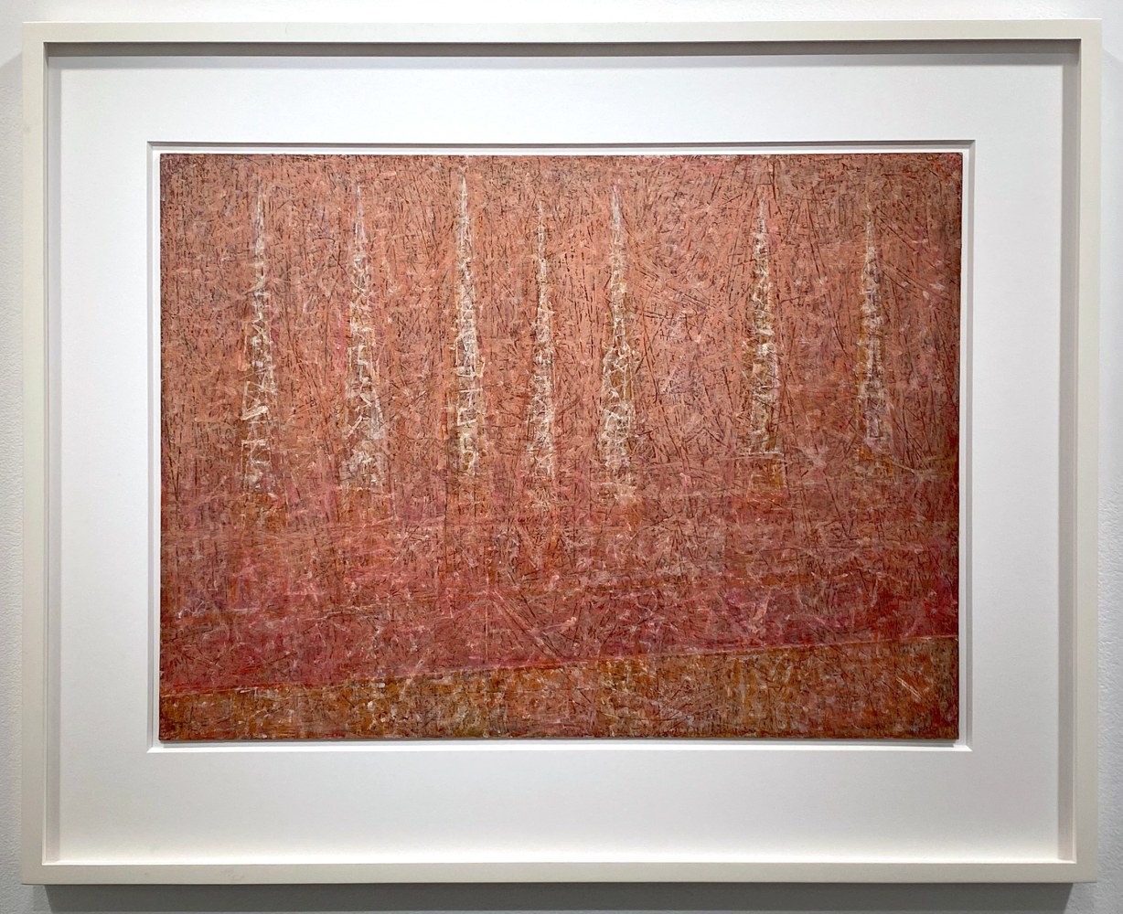 Mark Tobey

Western Pagodas,&amp;nbsp;1953

Tempera on board

17 x 24 inches

Signed lower left
