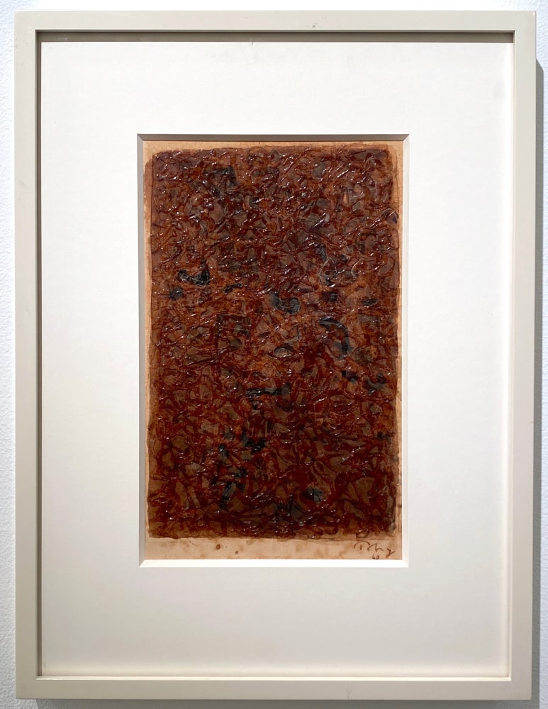 Mark Tobey

Winter&amp;nbsp;I,&amp;nbsp;1960

Tempera and glue on paper

10 1/4 x 6 inches

Signed lower right