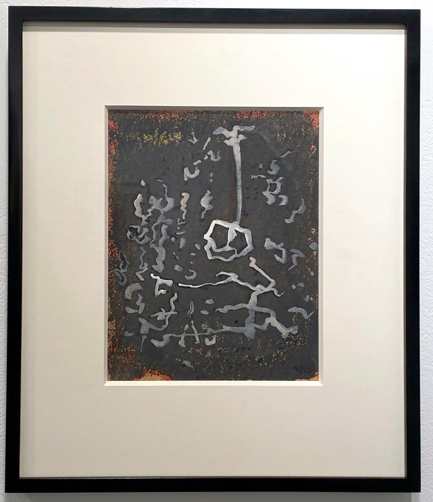 Mark Tobey

Pendulum,&amp;nbsp;1959

Tempera on paper

9 3/4 x 7 1/2 inches

Signed lower right