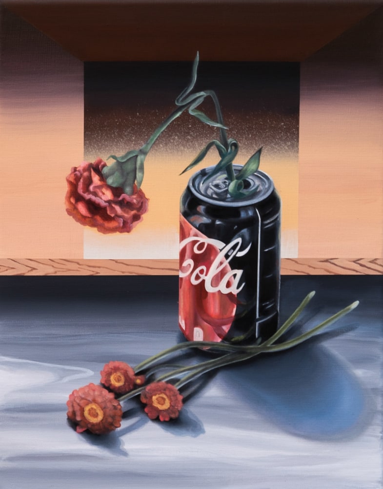 Alannah Farrell

Mulberry Street (Coke and Flowers), 2019

Oil on linen

14 &amp;times; 11 inches&amp;nbsp;