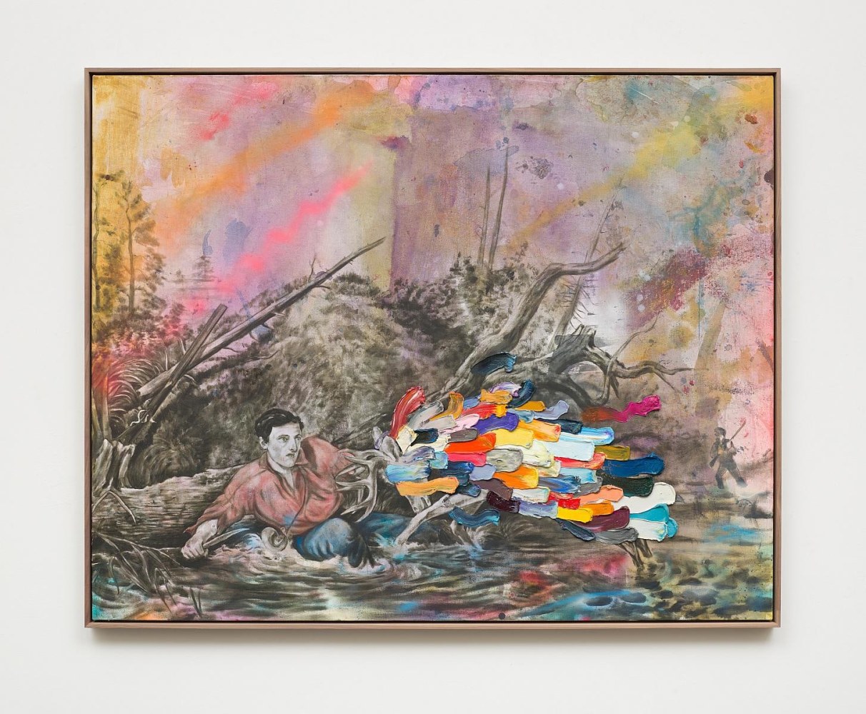 Marc Horowitz

CYBERCRASH of 6 May 2010, 2018

Acrylic, oil, spray paint on canvas&amp;nbsp;

48 x 60 inches / 121.92 x 152.4 cm

Unique