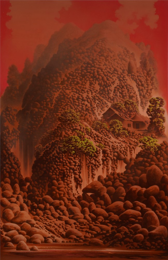 AJI V.N.   Untitled, 2020  Oil on canvas  80.7 x 51.5 in / 205 x 131 cm
