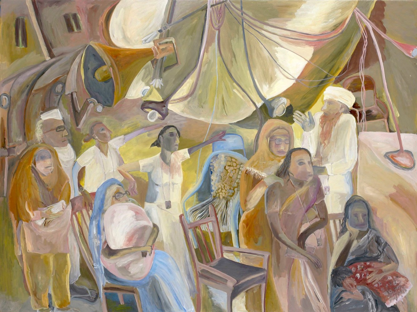 SOSA JOSEPH  Waits, 2013  Oil on canvas  36 x 48 in / 92 x 122 cm