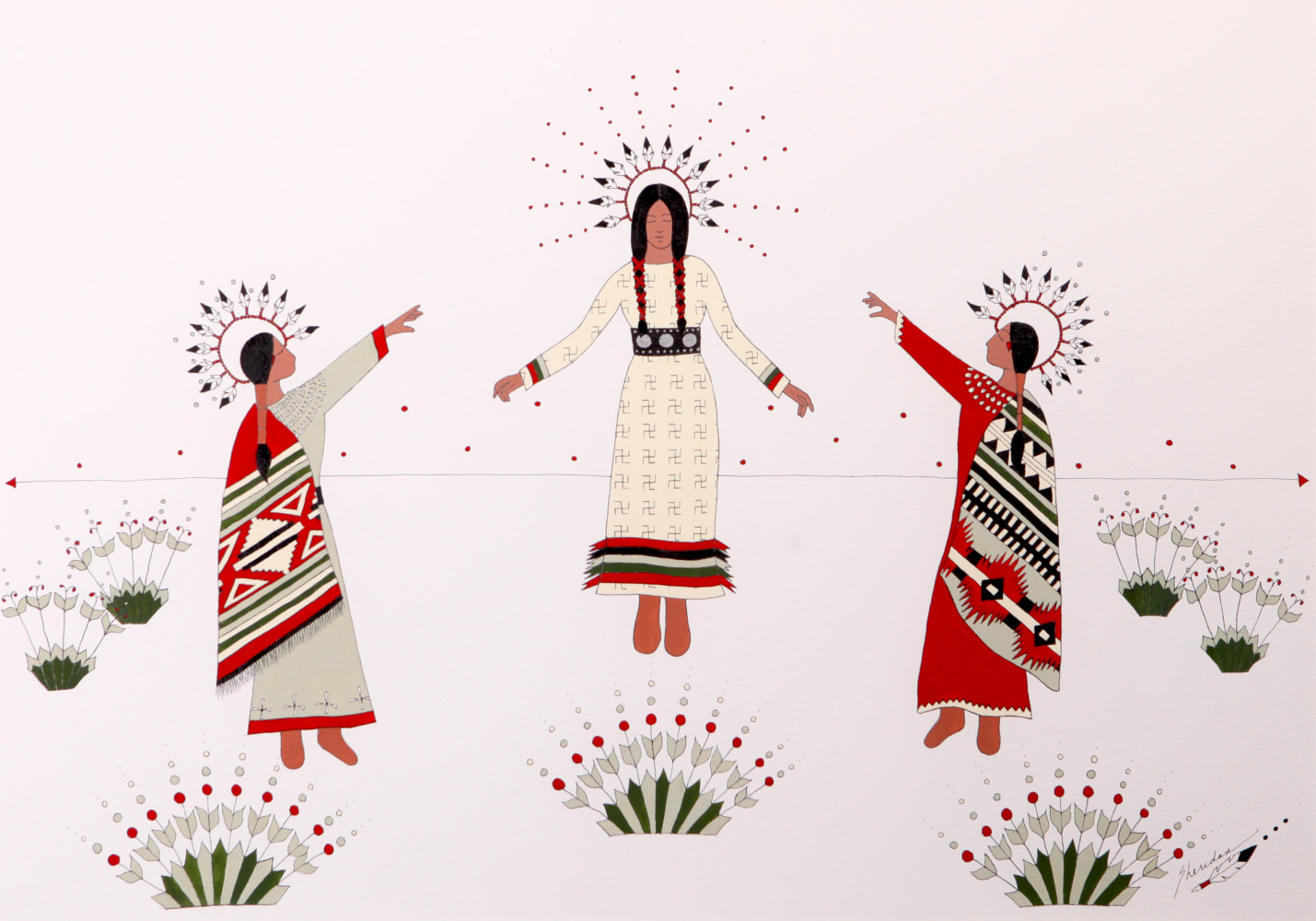 Tawacin Waste Win/ Good and Compassionate Woman

Ink and gouache on Arches pape

&amp;copy; 2022 Sheridan MacKnight

&amp;nbsp;

&amp;nbsp;