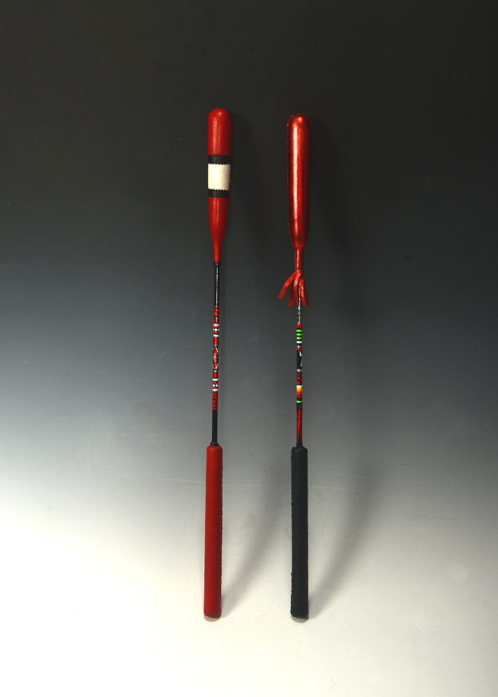 Group of Two&amp;nbsp;Contemporary Drumsticks

Leather, Fiberglass Rods, and Tape

&amp;copy; 2021 Anthony Yahola&amp;nbsp;

&amp;nbsp;