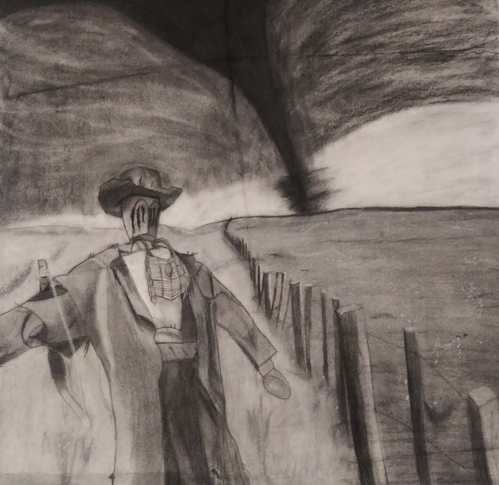Searching Planet Caravan 3

Graphite on Paper

&amp;copy; 2021 Mosiah Yellowhand Ware