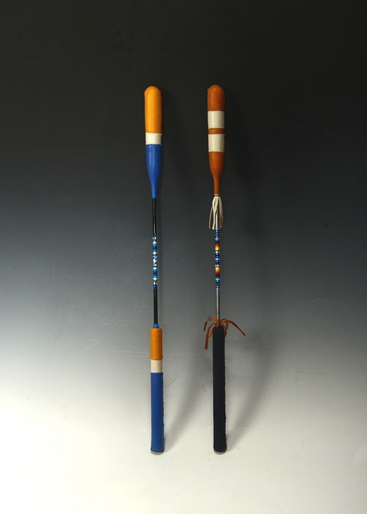 Group of Two&amp;nbsp;Contemporary Drumsticks

Leather, Fiberglass Rods, and Tape

&amp;copy; 2021 Anthony Yahola&amp;nbsp;

&amp;nbsp;