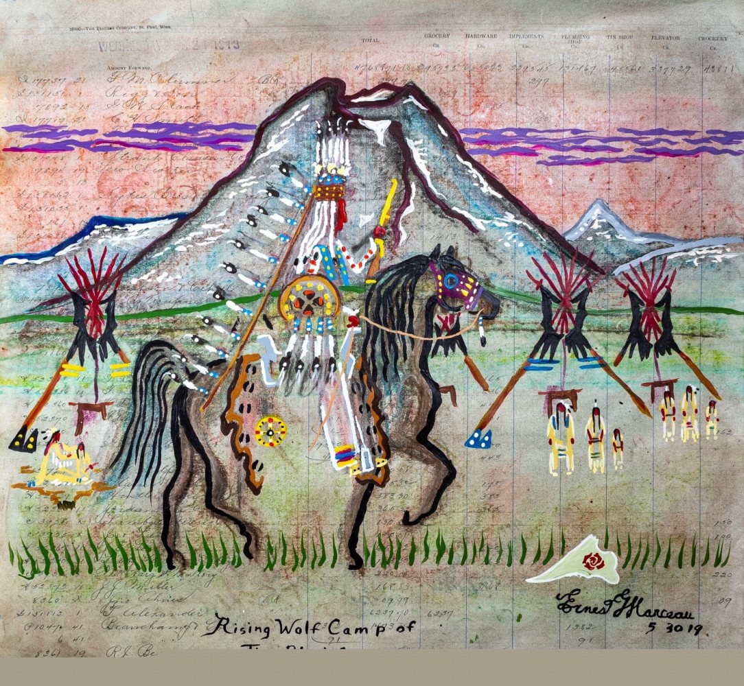 Rising Wolf Camp of the Blackfeet