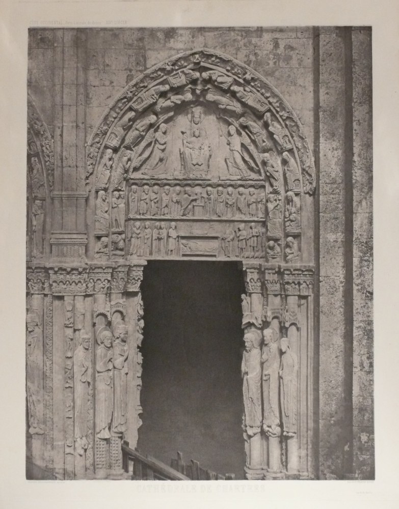 Charles NÈGRE (French, 1820-1880) Cathédrale de Chartres - Côté Occidental, Porte Latérale de droite XIIe siècle, Before 1867 Photogravure 59.8 x 45.1 cm image