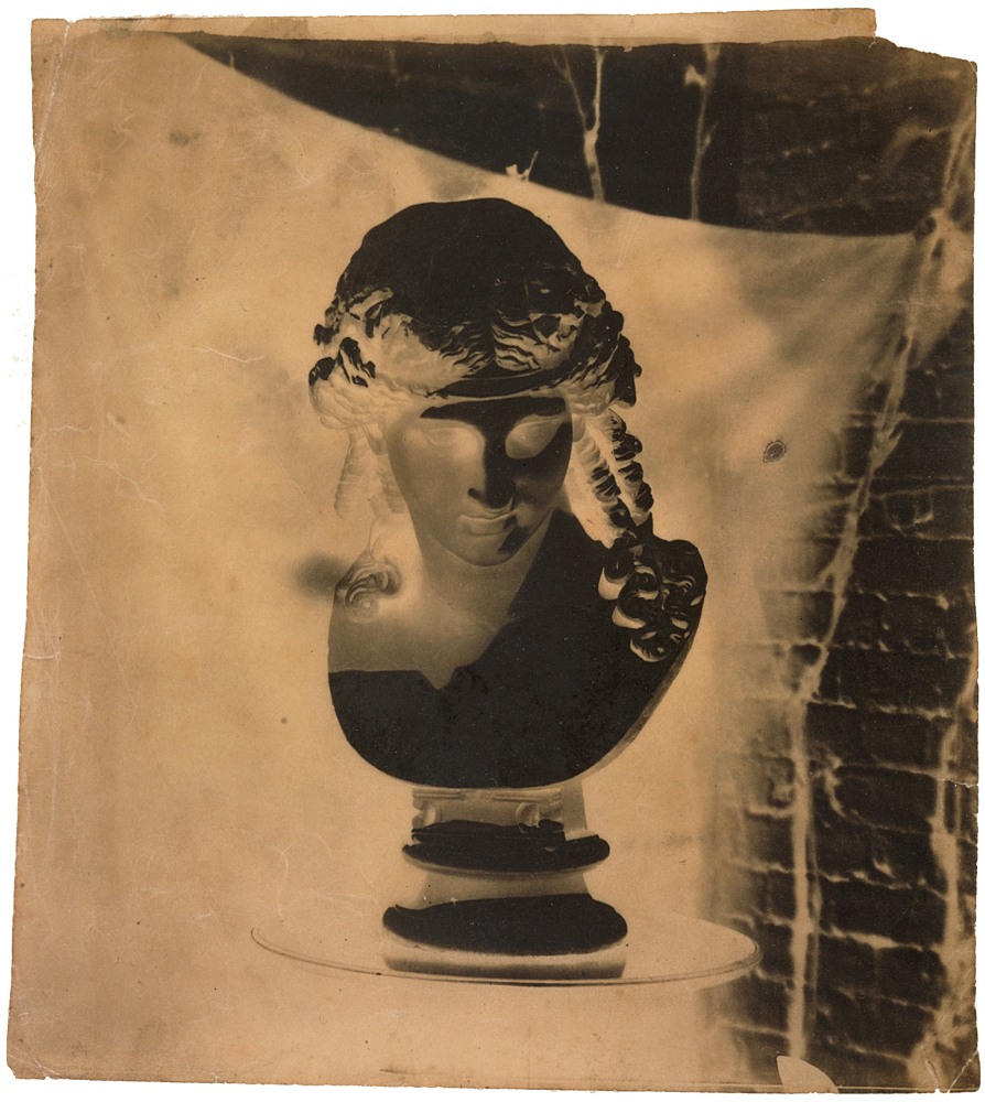 Benjamin Brecknell TURNER (English, 1815-1894) Bust of Dionysus, early 1850s Calotype negative, waxed 21.5 x 19.0 cm