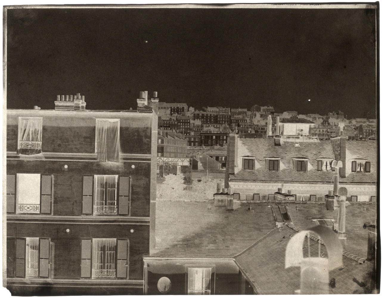 John Beasley GREENE (American, born in France, 1832-1856) Rooftops, Paris*, 1852-1853 or earlier Waxed paper negative 24.3 x 31.2 cm