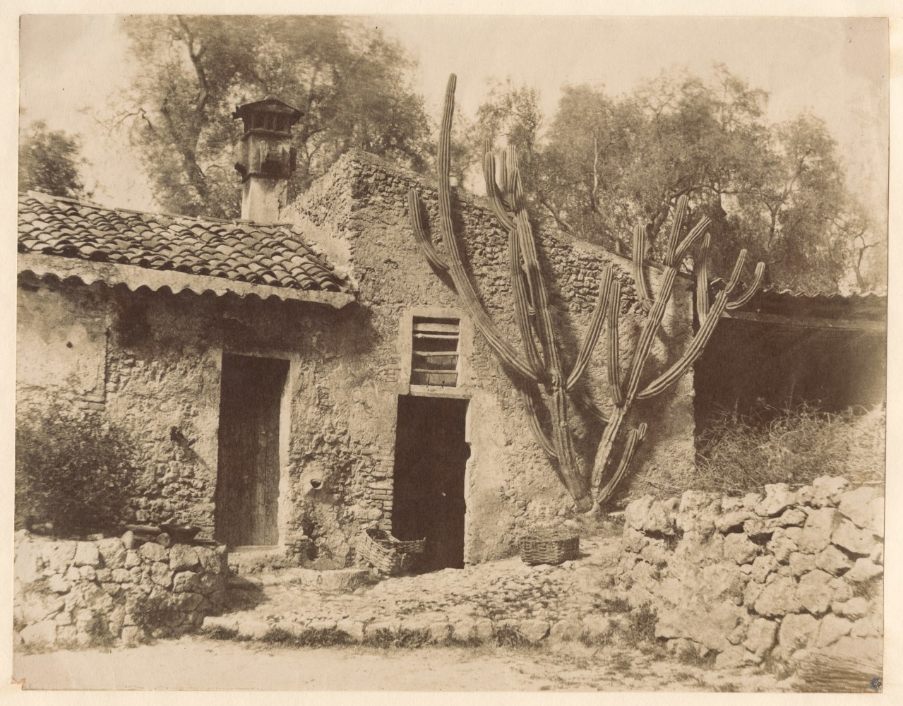 Alfred BACKHOUSE (English, 1823-1888) &quot;Near Nice&quot;, before 1856 Coated salt or light albumen print from a paper negative 21.4 x 27.5 cm mounted on 27.0 x 33.7 cm paper Titled in pencil on mount
