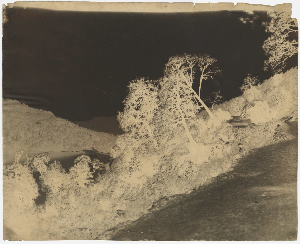 Dr. John MURRAY (Scottish, active in India, 1809-1898) View of lake, India, circa 1858-1862 Calotype negative, waxed, with selectively applied pigment 38.2 x 47.2 cm Inscribed &quot;25/12&quot; in ink on verso