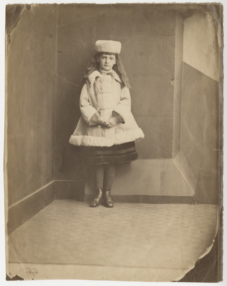 Lewis CARROLL (Charles Lutwidge Dodgson) (English, 1832-1898) Xie (Alexandra) Kitchin as a &quot;Dane&quot;, 1873 Albumen print from a collodion negative 21.0 x 16.5 cm on