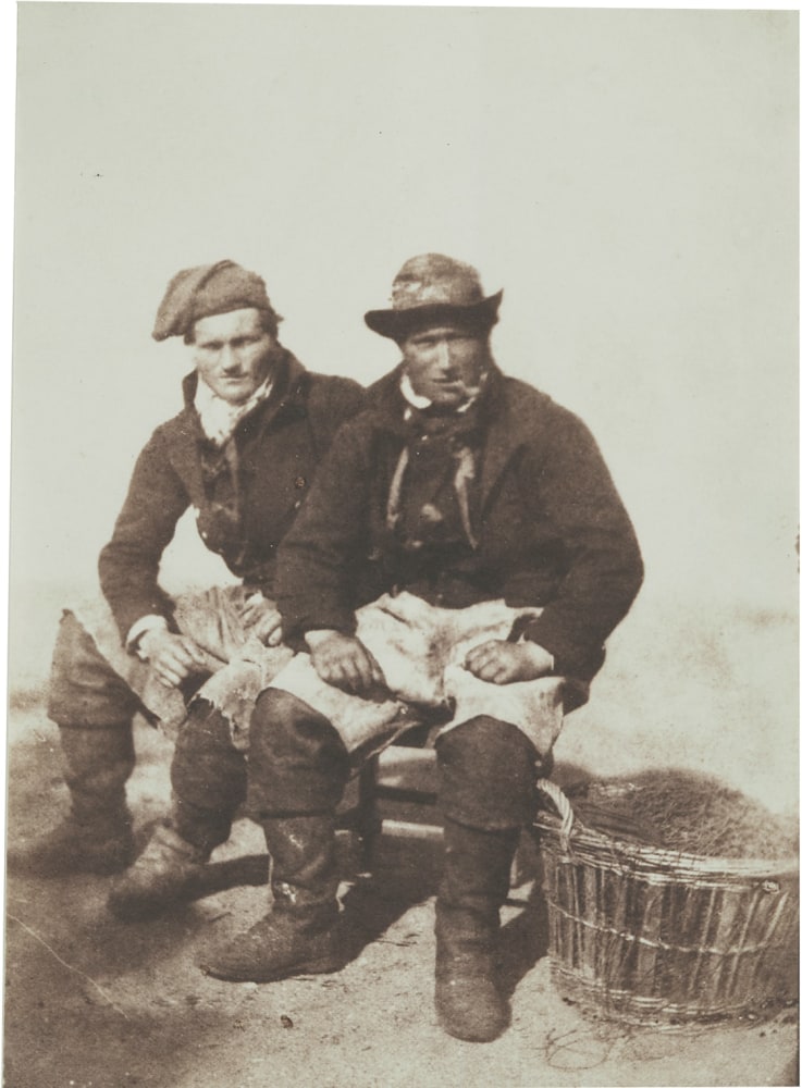 David Octavius HILL &amp; Robert ADAMSON (Scottish, 1802-1870 &amp; 1821-1848) David Young and another Newhaven fisherman, 1843 or June 1845 Salt print from a calotype negative 15.5 x 11.4 cm