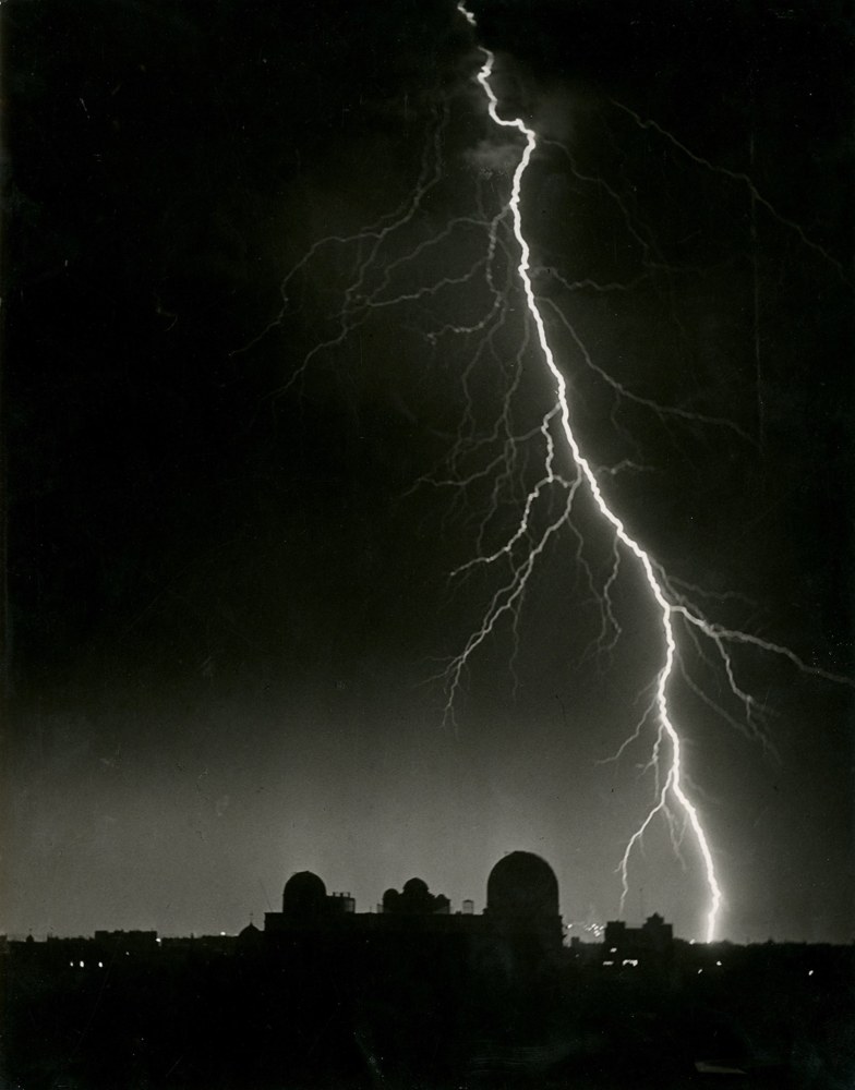 BRASSAÏ (Gyula Halasz) (Hungarian-French, 1899-1984) Tonnerre sur Paris (Lightning over Paris), negative circa 1938 Gelatin silver print circa 1960 29.3 x 23.0 cm