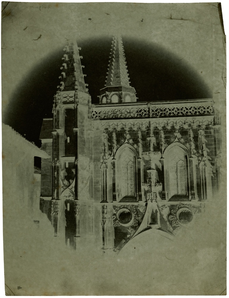 Charles NÈGRE (French, 1820-1880) Saint Pierre Basilica, Avignon , 1852 Waxed paper negative 22.1 x 16.8 cm Watermark &quot;J Whatman&quot;