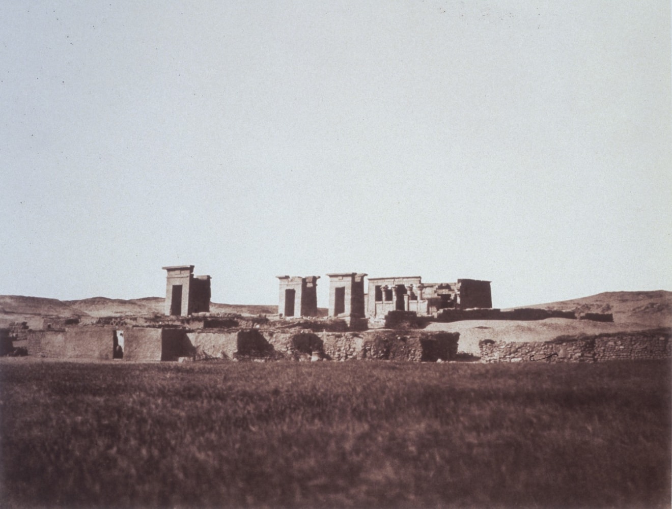 Félix TEYNARD (French, 1817-1892) &quot;Nubie, Débôd (Parembole). Vue Générale des Ruines. Pl. 106&quot;, 1851-1852 Salt print, 1853-1854, from a waxed paper negative 23.9 x 31.2 cm