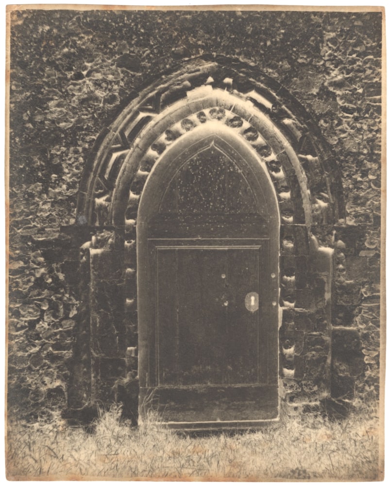 Dr. Hugh Welch DIAMOND (English, 1809-1886) Arched doorway &quot;Stone, Kent&quot;, 1850s Calotype negative, waxed 20.5 x 16.4 cm Titled in ink on verso