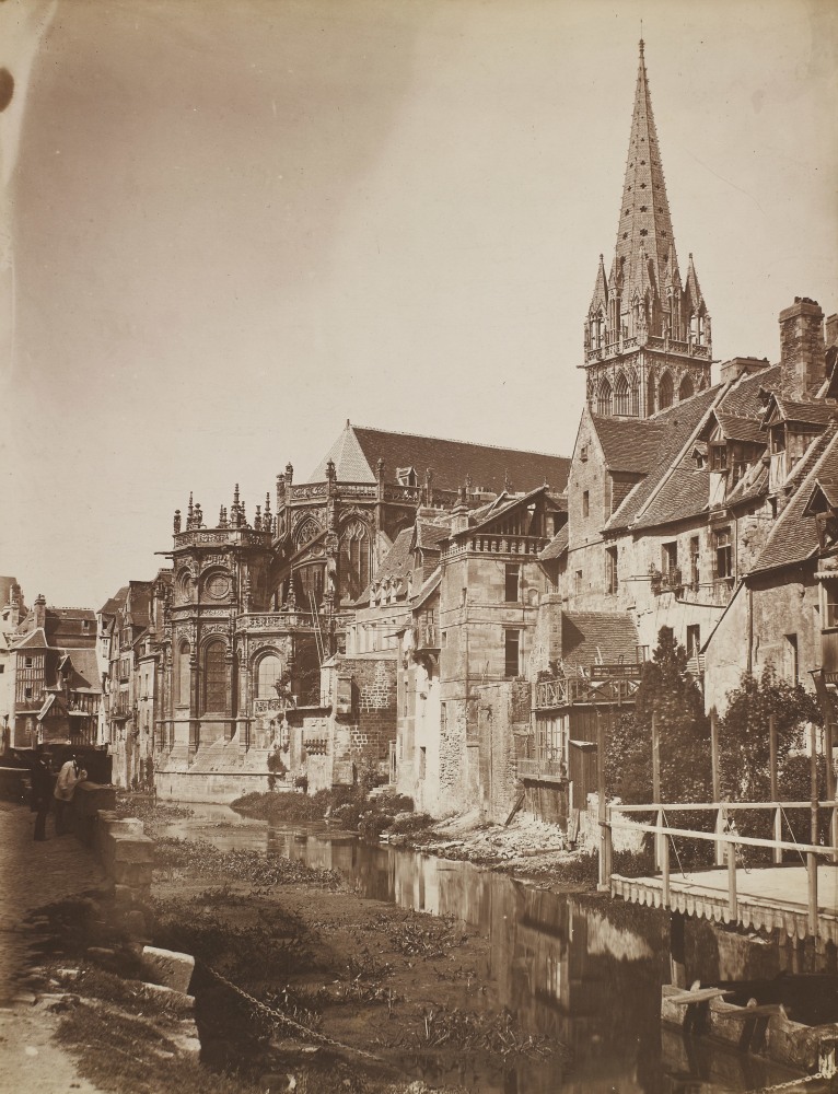 Édouard BALDUS (French, 1813-1889) Church of Saint-Pierre, Caen, 1858 Salt print from a glass negative 43.9 x 33.6 cm