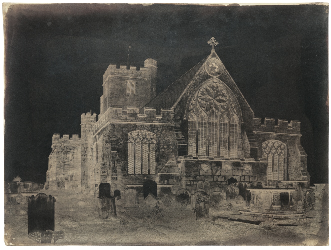 Benjamin Brecknell TURNER (English, 1815-1894) East end, Hawkhurst Church, Kent, 1852-1854 Waxed calotype negative 29.9 x 39.8 cm