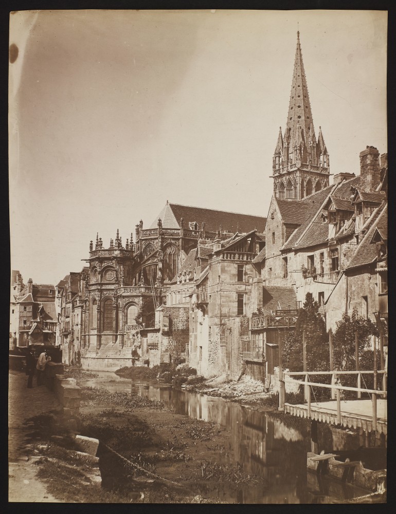 Édouard-Denis BALDUS (French, 1813-1889) Church of Saint-Pierre, Caen, 1858 Salt print from a glass negative 43.9 x 33.6 cm