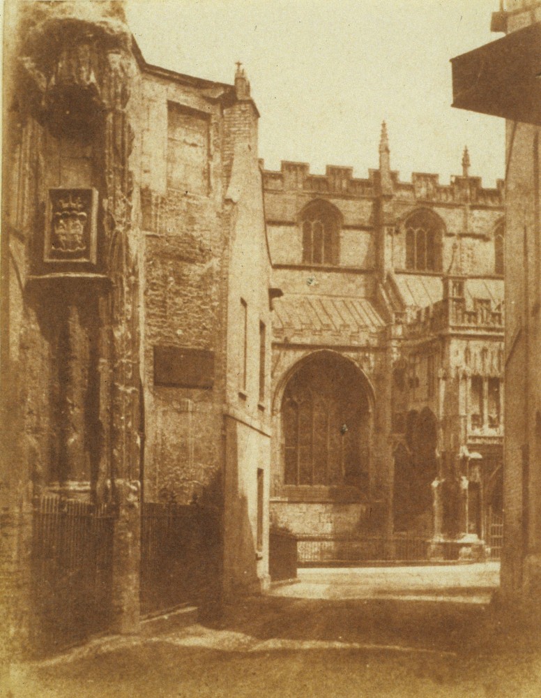 Hugh OWEN (English, 1808-1897) Street scene, Bristol, circa 1850 Salt print from a calotype negative 10.3 x 7.9 cm