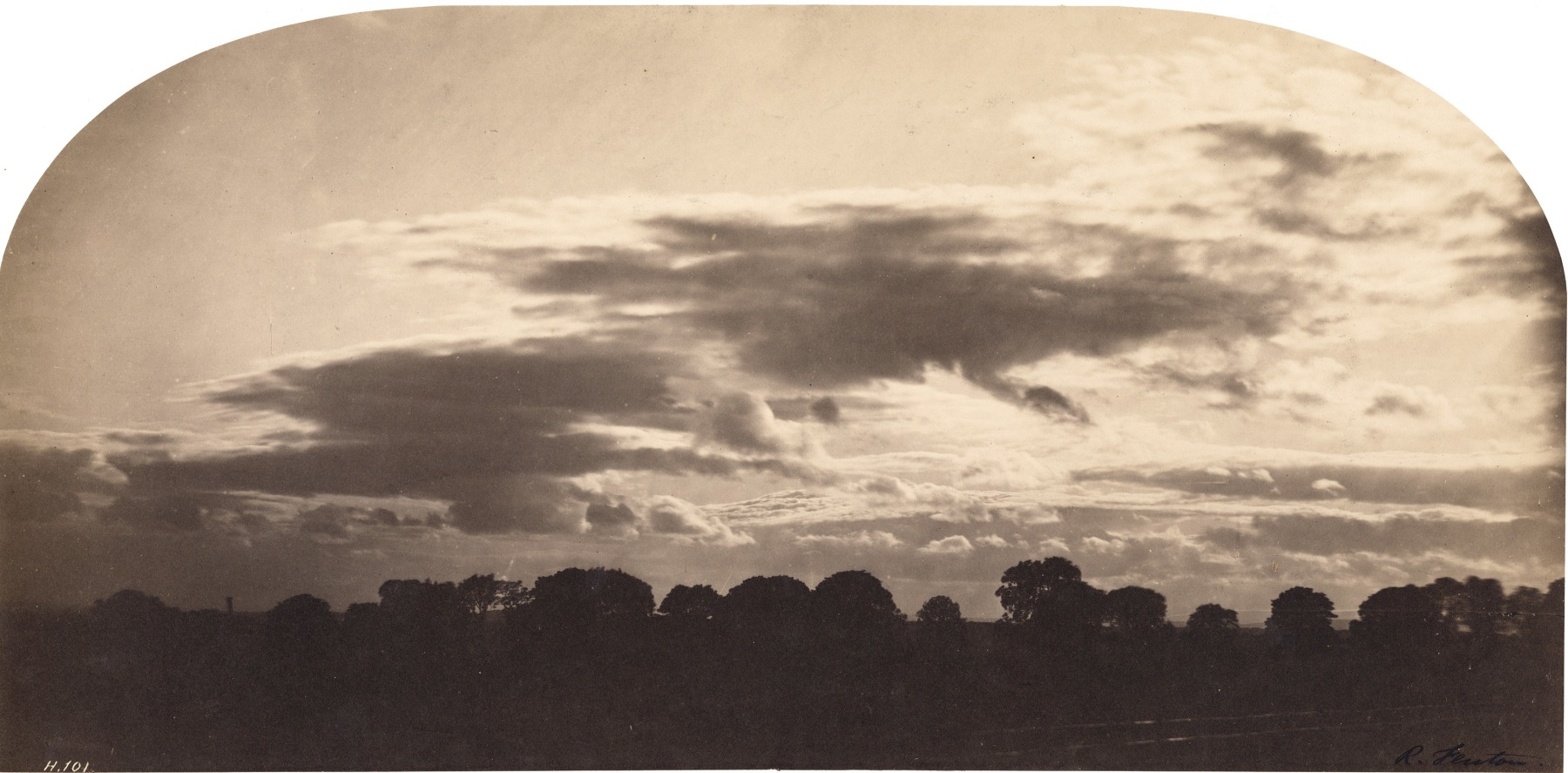 Roger FENTON (English, 1819-1869) &quot;Afternoon&quot;, 1856 Salt print from a collodion negative 20.6 x 42.1 cm, top corners rounded