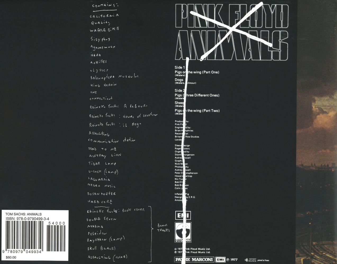 back cover of catalogue