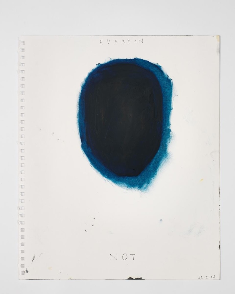 Not Vital
Everton, 2014
oilstick on paper
17 x 14 inches (43,2 x 35,6 cm)
23 3/8 x 29 1/8 inches (59,5 x 74 cm) frame
SW 14122