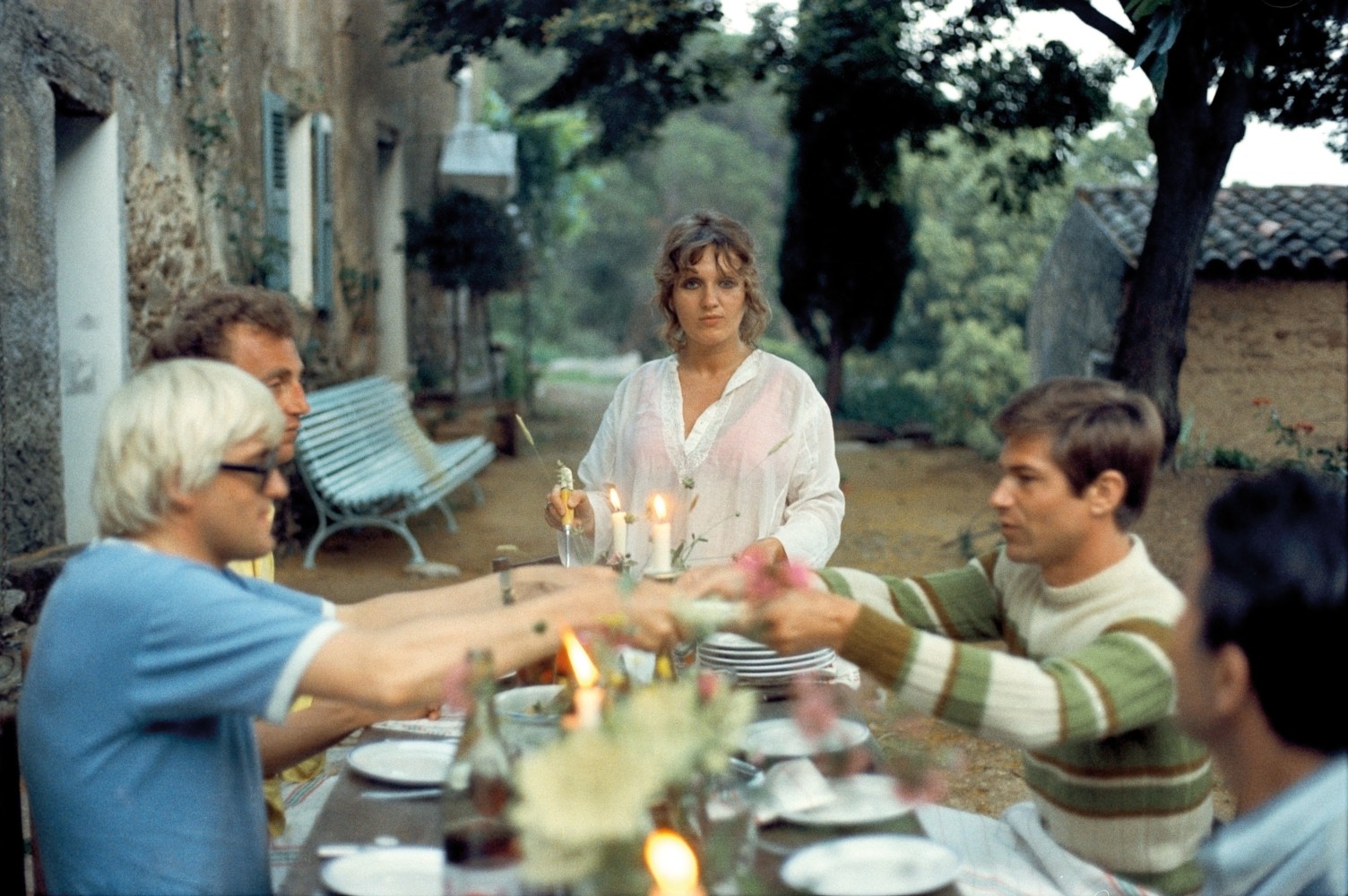Peter&amp;nbsp;Schlesinger
David, Patrick, and Celia at Le Nid du Duc, 1969
archival C-print
8 3/4 x 13 1/4 inches (22,2 x 33,7 cm)
17 1/8 x 21 1/8 x 1 inches (43,5 x53,7 x 2,5 cm) frame
edition 2/10
SW 24194.2