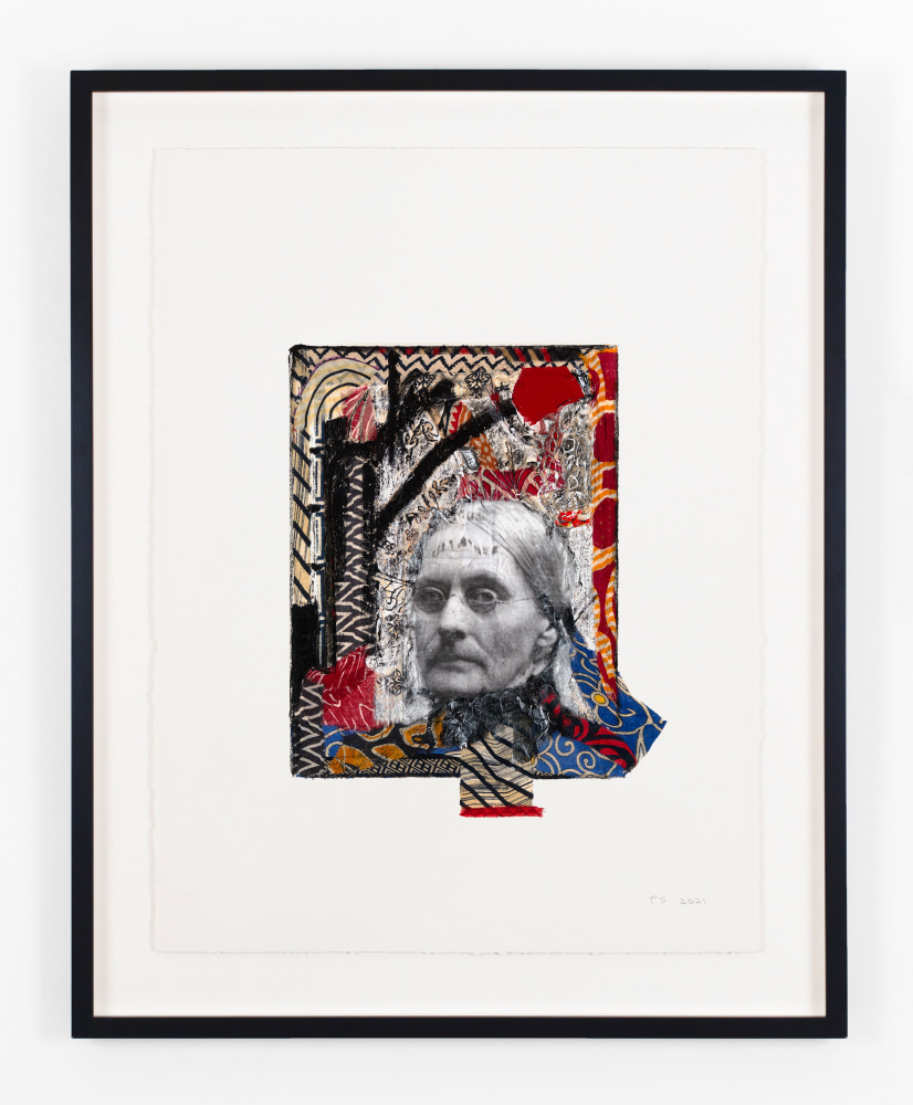 Peter Sacks

Resistance Series (Susan B Anthony), 2021

mixed media on paper

30 x 22 1/2 inches (76,2 x 57,2 cm)
36 1/4 x 29 x 2 inches (92,1 x 73,7 x 5,1 cm) frame

Framed: 36 1/4h x 29w x 2d in
92.08h x 73.66w x 5.08d cm

SW 22225
