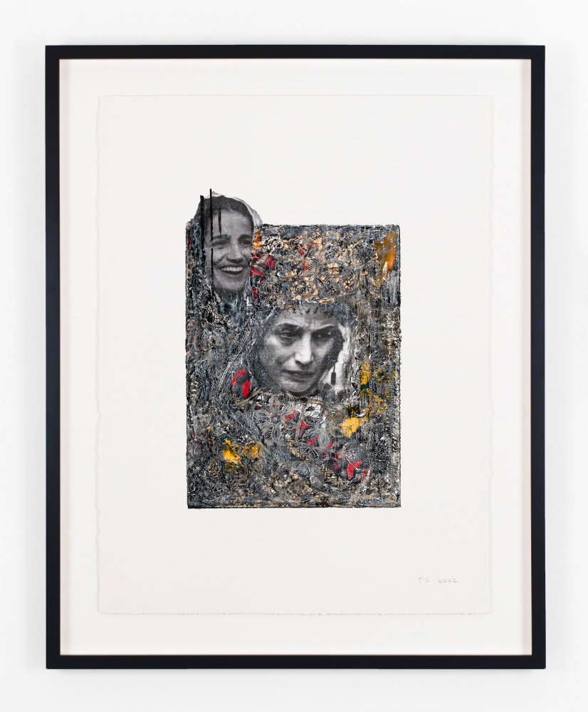 Peter Sacks

Resistance Series (Nasrin Sotoudeh 1), 2022

mixed media on paper

30 x 22 1/2 inches (76,2 x 57,2 cm)
36 1/4 x 29 x 2 inches (92,1 x 73,7 x 5,1 cm) frame

Framed: 36 1/4h x 29w x 2d in
92.08h x 73.66w x 5.08d cm

SW 22263
