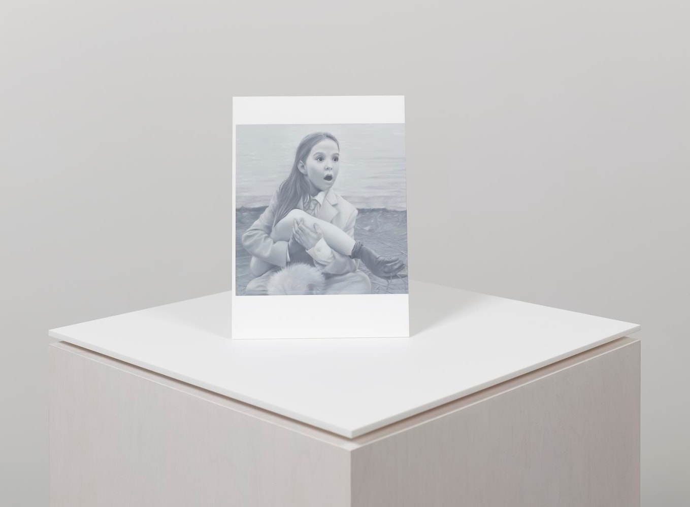 Andrew Sendor
Walitha with a found arm at Death Butter Lake, Wednesday, November 16th (included in Saturday&amp;#39;s altar on Monday, December 5th)., 2017
oil on matte white Plexiglas on white stained birch and Plexiglas pedestal
9 x 6 1/2 x 1/4 inches (23 x 16,5 x ,5 cm) painting
45 x 16 x 16 inches (114 x 40,5 x 40,5 cm) pedestal
SW 17045