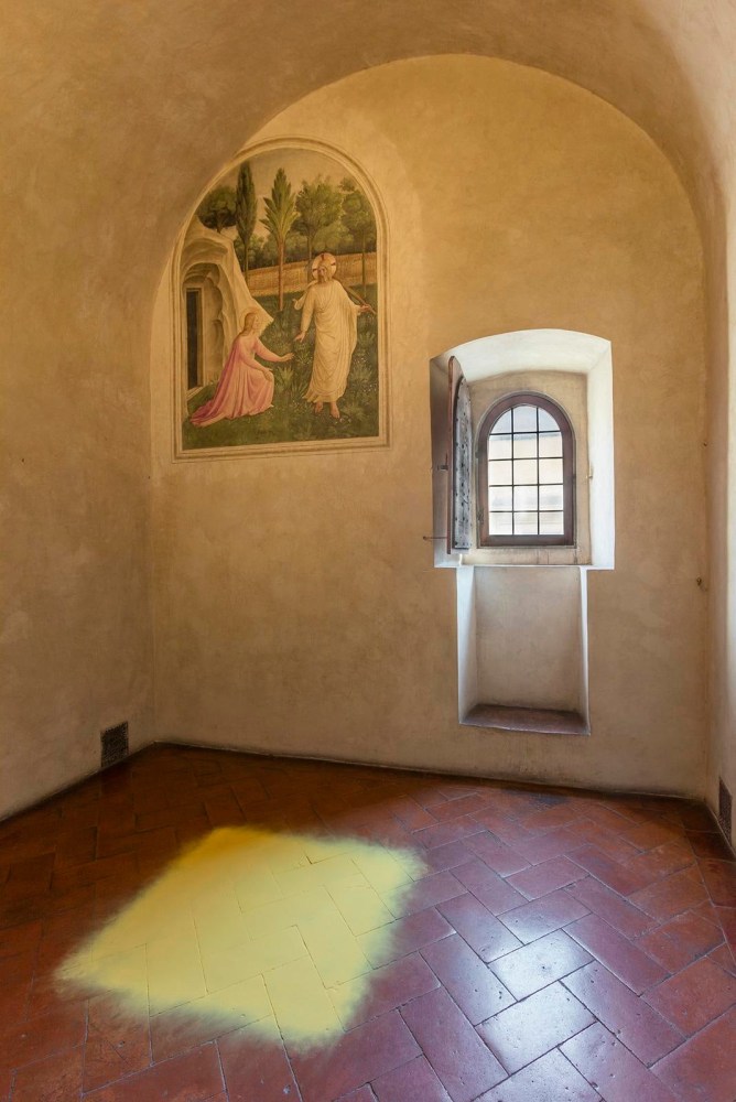 Wolfgang Laib
Pollen from Hazelnut, 2018
Installation View, Convento di San Marco, Polo museale della Toscana, Museo di San Marco, Florence, 25 &amp;ndash; 27 October 2019