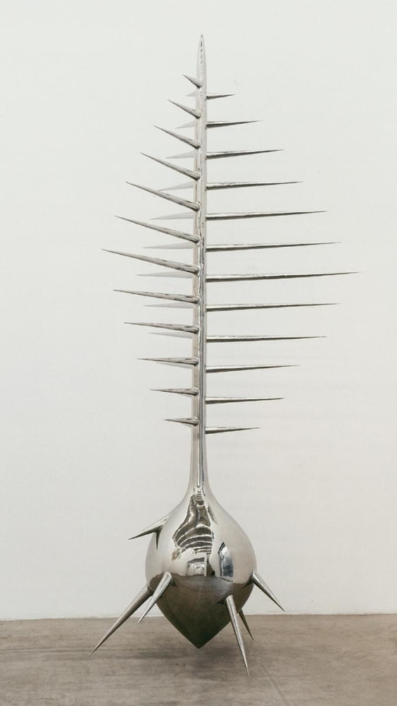 Not Vital
Unpleasant Object, 2008
stainless steel, Edition of 5
124 x 57 x 56 1/4 inches (315 x 145 x 143 cm)
SW 10101