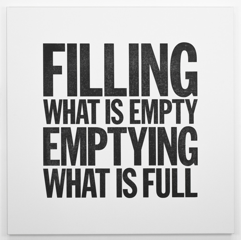 John Giorno

FILLING WHAT IS EMPTY EMPTYING WHAT IS FULL, 2015

acrylic on canvas

48 x 48 inches (121,9 x 121,9 cm)

SW 21022