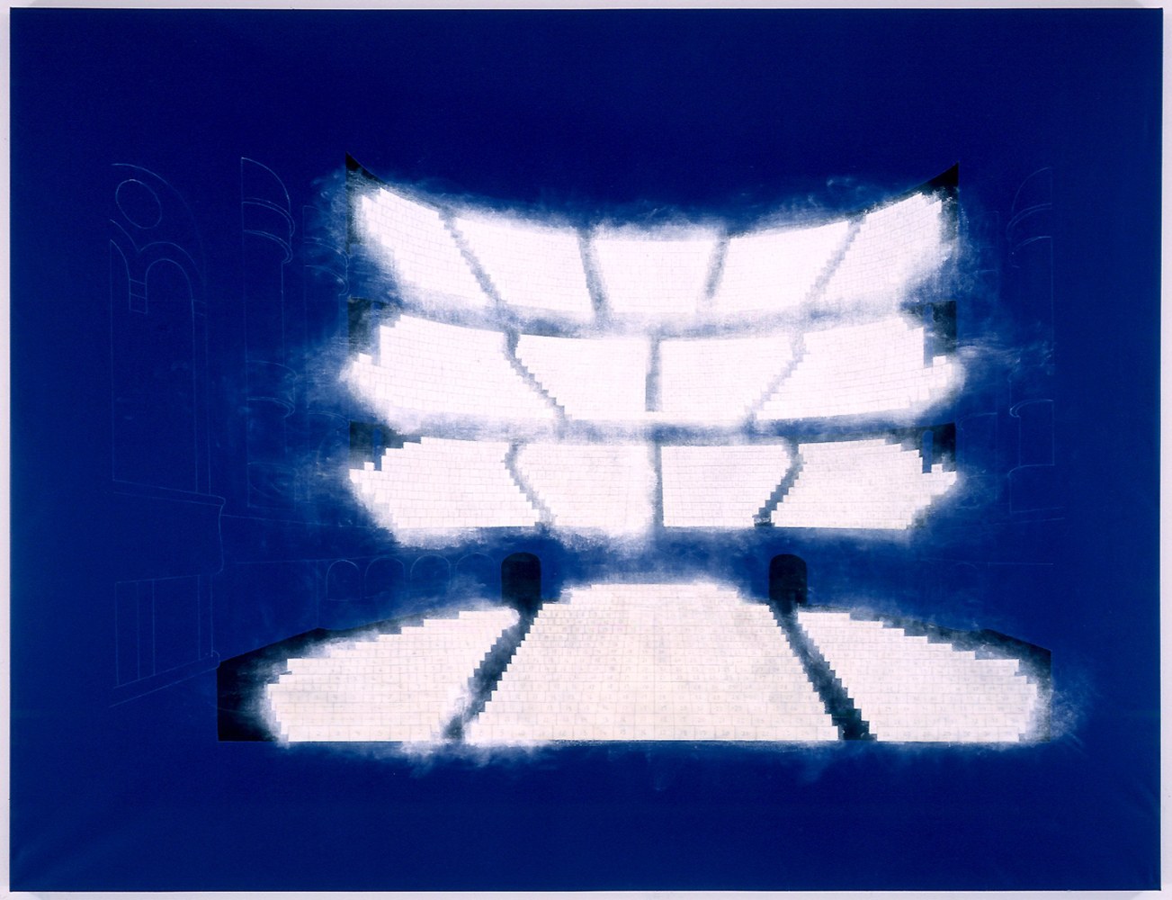 Guillermo Kuitca
Untitled, 1995
chalk and acrylic on canvas
71 x 92 inches (180,3 x 233,7 cm)
SW 95189
Collection of The Art Institute of Chicago