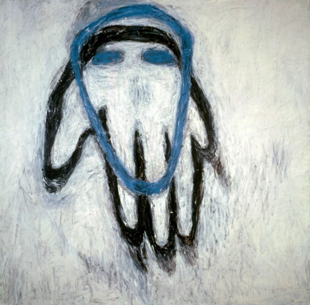 Susan Rothenberg
Blue Head, 1980-1981
acrylic and flashe on canvas
114 x 114 inches (289,6 x 289,6 cm)
Collection of Virginia Museum of&amp;nbsp;Fine Arts, Richmond, VA