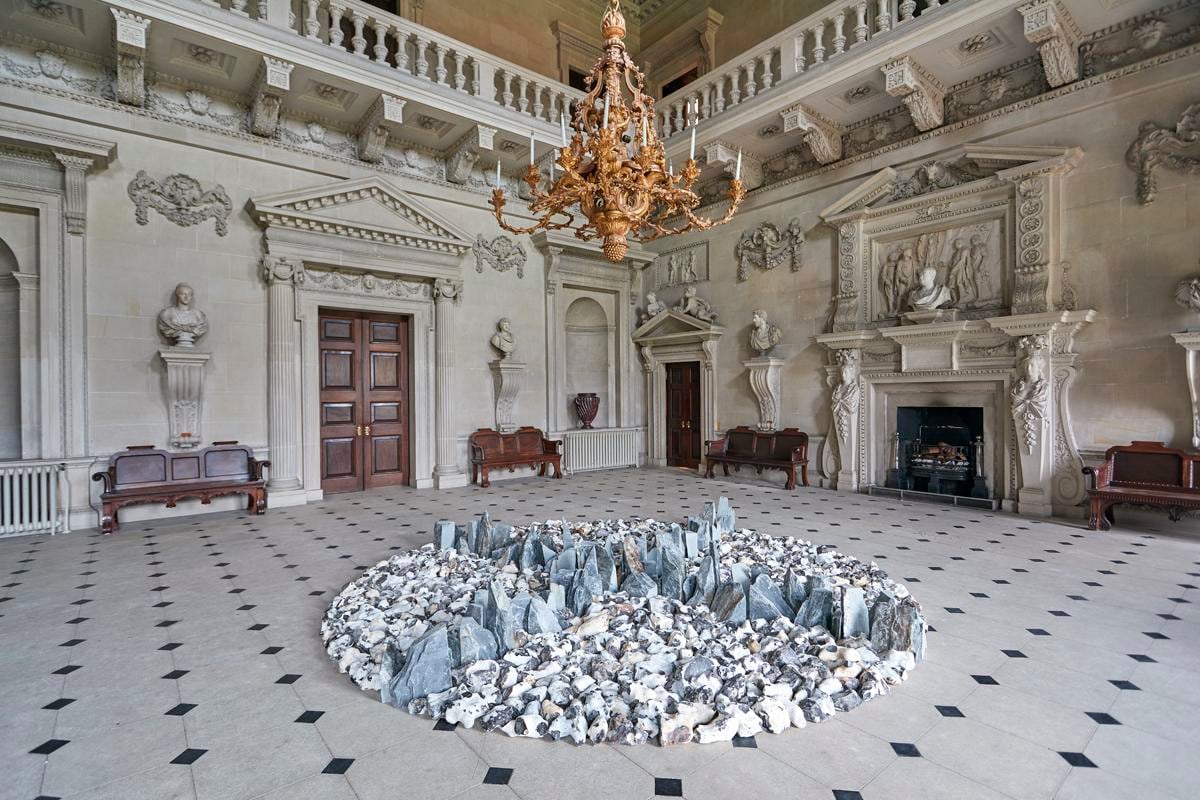 Richard Long
North South East West, 2017
Slate and flint circle in the Stone Hall