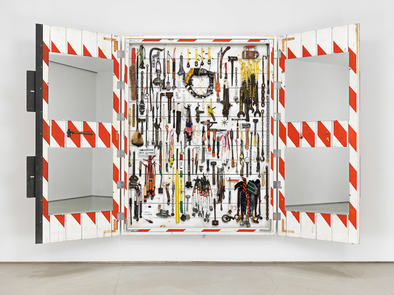 Tom Sachs
The Cabinet, 2014
mixed media
96 x 156 x 11 1/2 inches (243,8 x 396,2 x 29,2 cm)
SW 16107