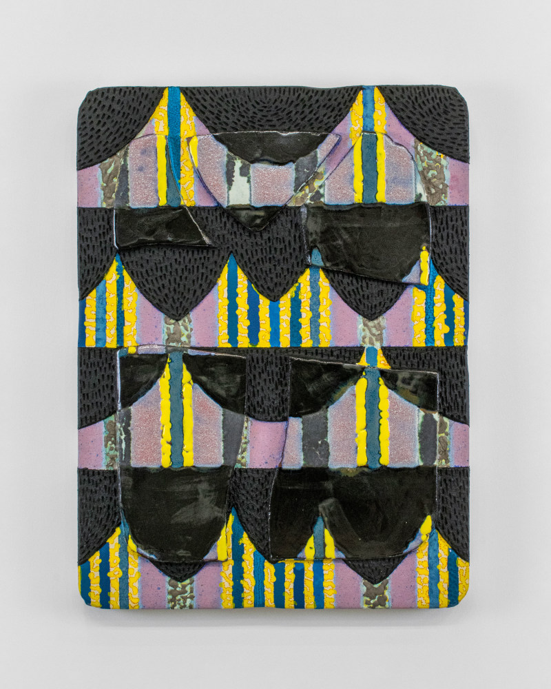 Kevin&amp;nbsp;Uma&amp;ntilde;a
On Rare Occasions, the Stage Is Shining. I Am Only Here for Fun, 2025
acrylic, oil, flock, ink, sand, marble dust, salt, resin, ceramics on canvas
24 x 18 1/4 x 2 3/4 inches (61 x 46,4 x 7 cm)
SW 25110