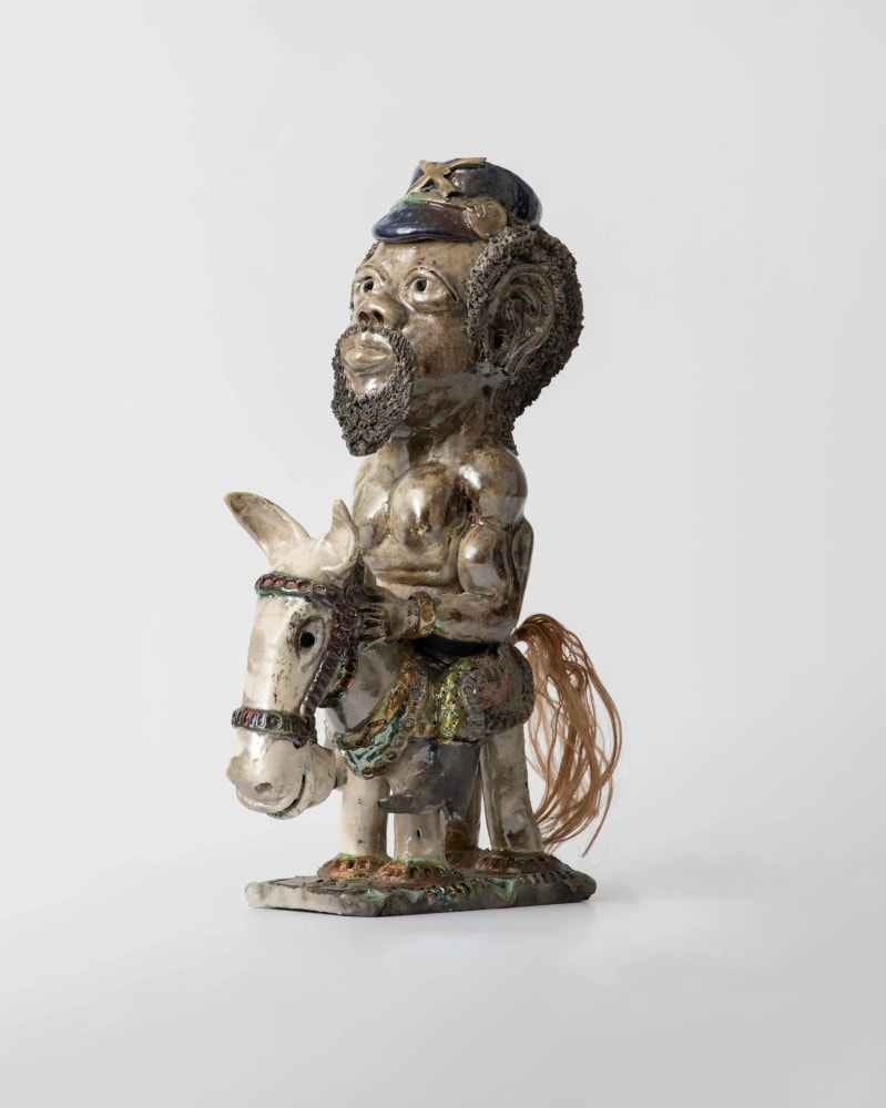 John Randall Buffalo Soldier, 2012
Raku-fired ceramic
15 1/2 x 4 x 9 1/2 inches (39.4 x 10.2 x 24.1 cm)