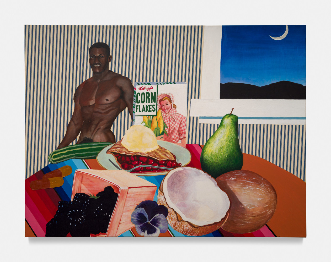The Sweeter The Juice, 2007&amp;ndash;2009
Acrylic and mixed media on canvas
48 x 60 inches (121.9 x 152.4 cm)